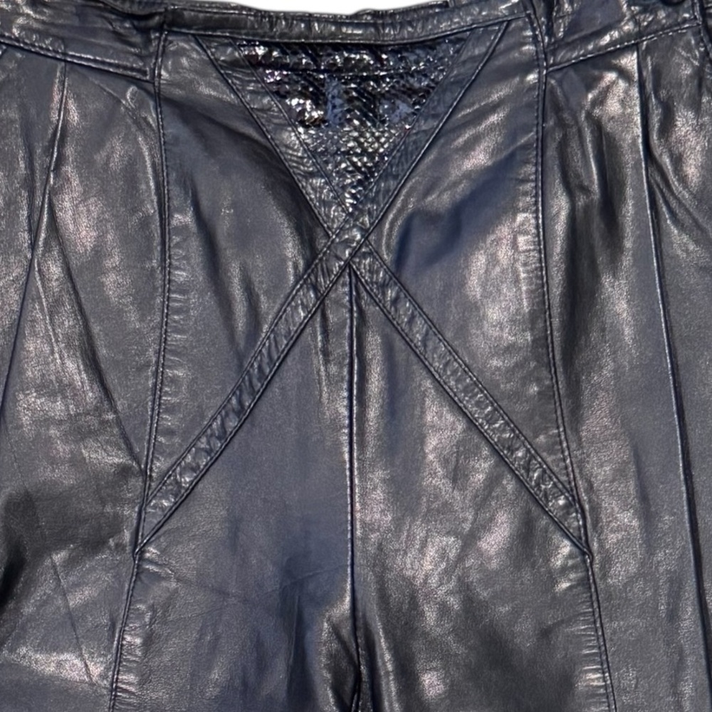 Dominic Bellissimo Leather High Rise Pant 4 - Picture 4 of 15